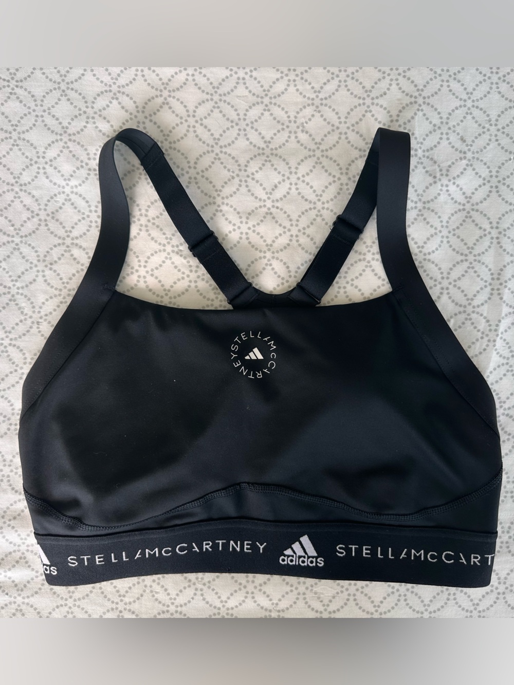 Adidas by Stella McCartney Black High-Support Sports Bra